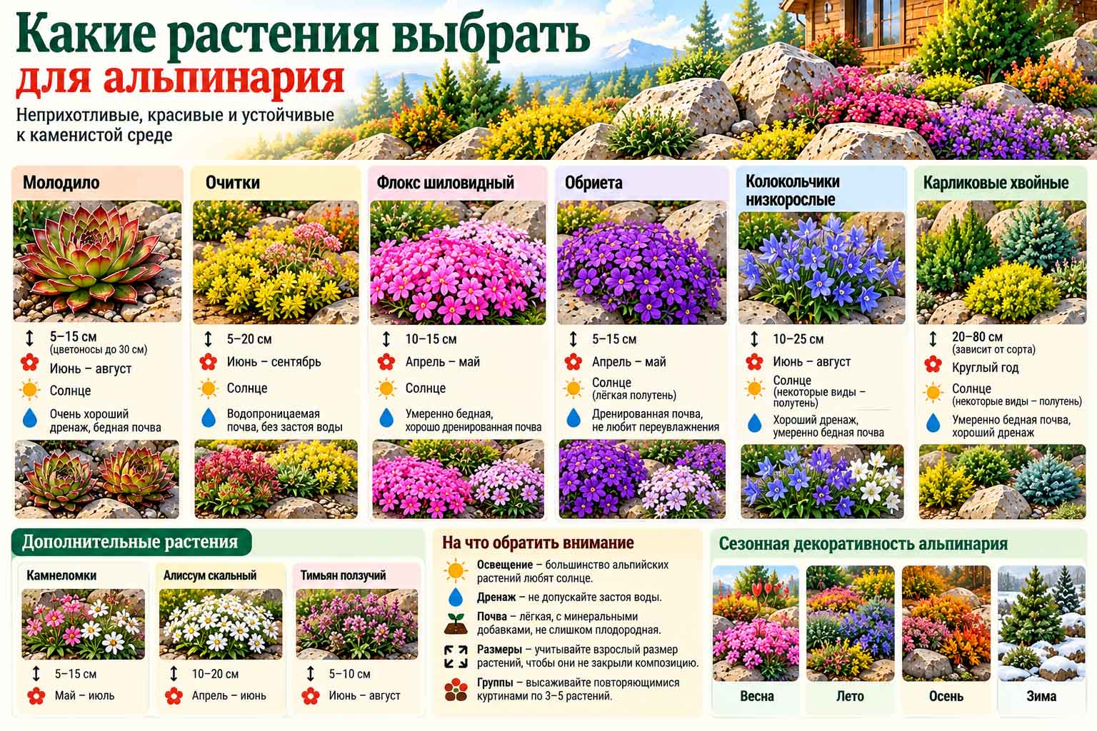 Альпийская горка: почему камни и цветы ещё не альпинарий?